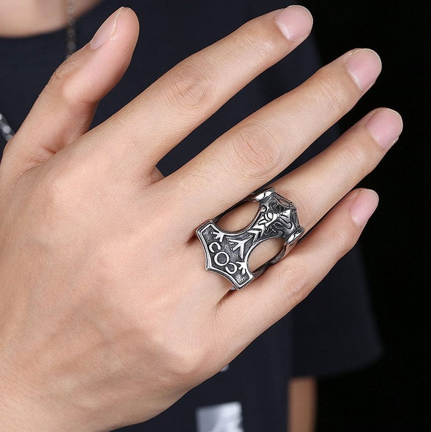 Viking Mjolnir Ring