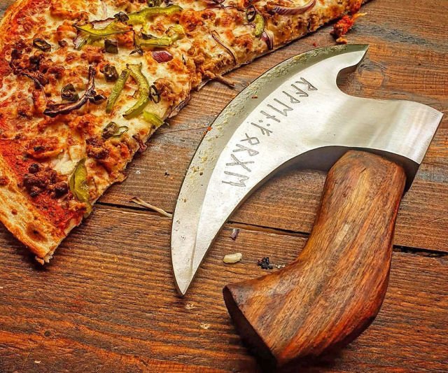 Hand forged Viking Pizza Axe