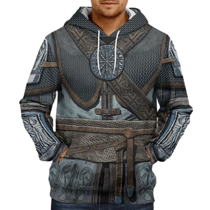 Medieval Viking Hoodie - Warrior