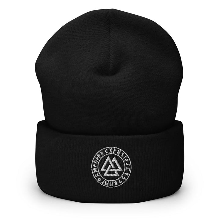 Viking Beanie Featuring A Valknut Symbol