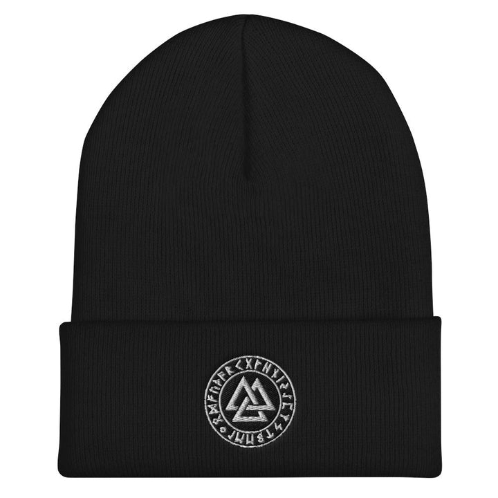 Viking Beanie Featuring A Valknut Symbol