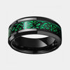 Loki God of Mischief Ring - Green Inlays