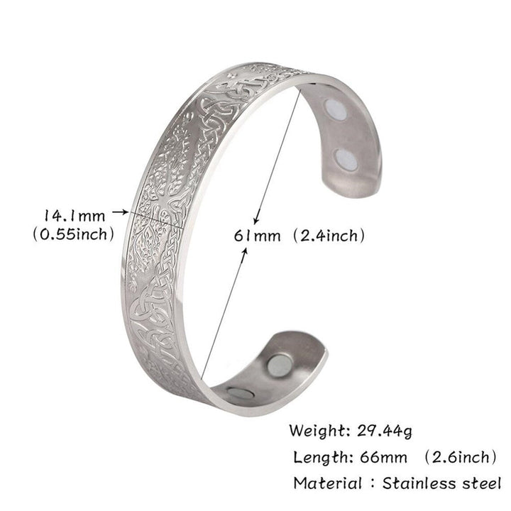 VIKING ARM RING WITH TREE OF LIFE DESIGN