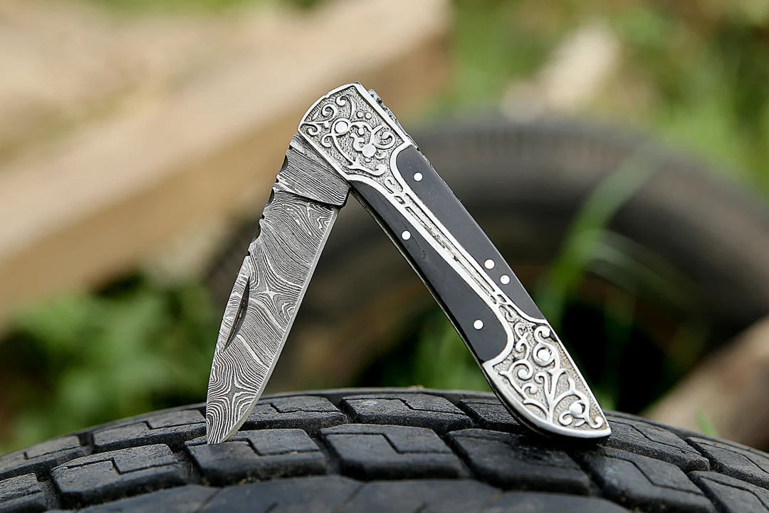 Hand forged Celtic Viking Pocket Knife