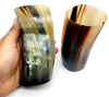 Natural Drinking Horn Cups - Set of 5