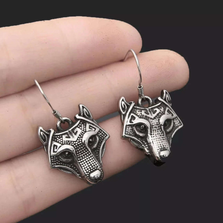 Viking Earrings - Fenrir