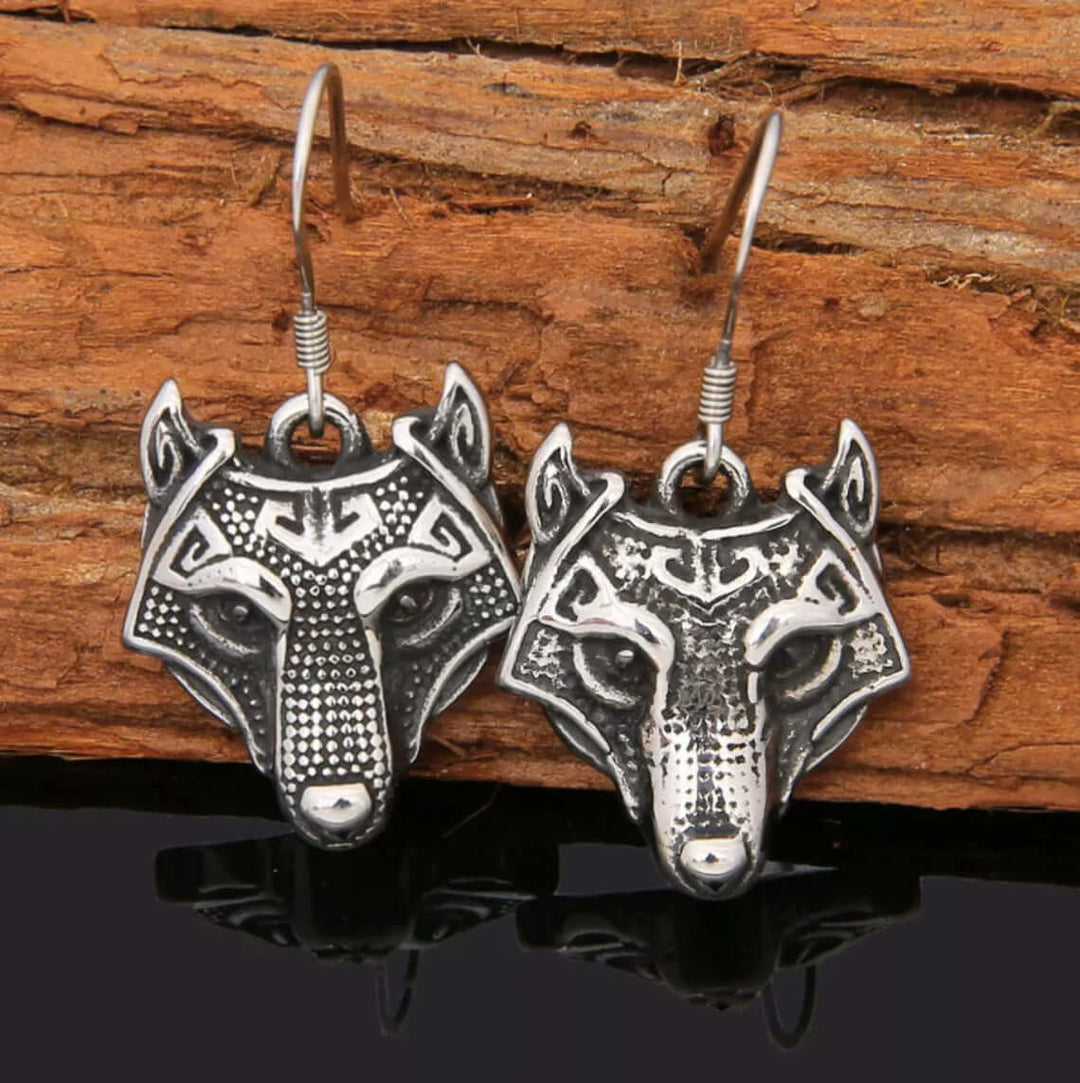 Viking Earrings - Fenrir