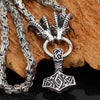 King Chain With Thor's Goats & Mjolnir Pendant