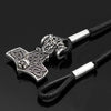 Viking Leather Bracelet With Mjolnir