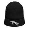 Ribbed Organic Viking Beanie Featuring Fenrir