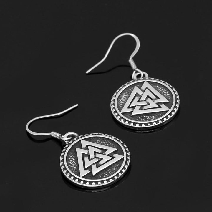 Viking Earrings - Valknut