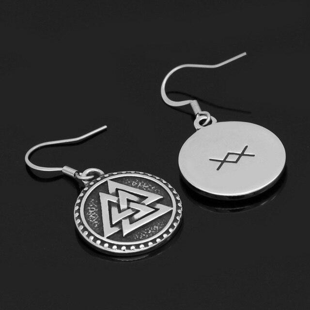 Viking Earrings - Valknut