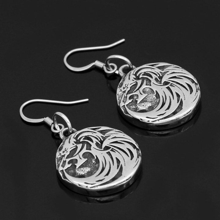 Viking Earrings - Norse Wolf