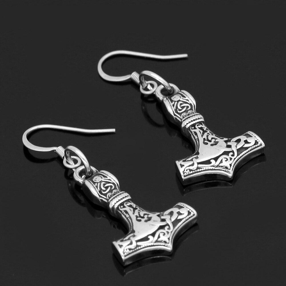 Viking Earrings - Mjolnir