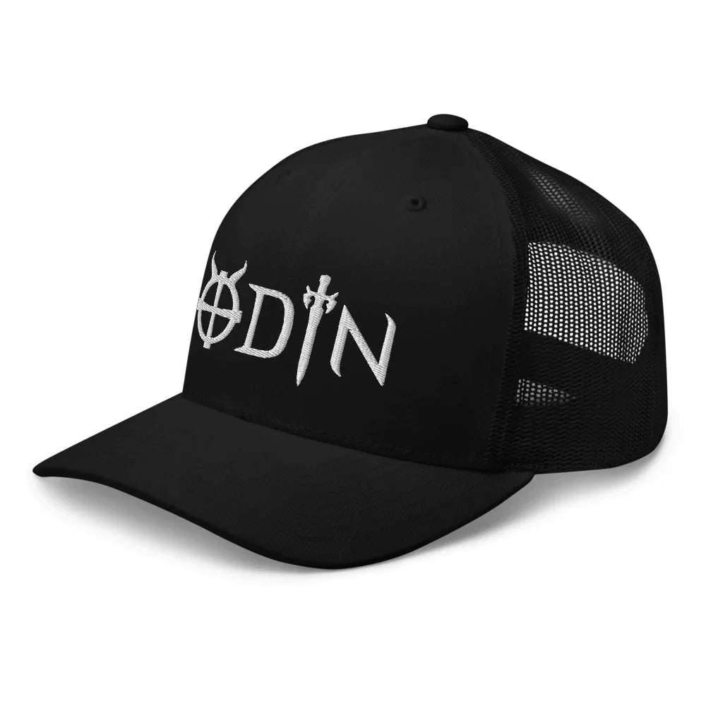 Viking Trucker Cap With Odin God