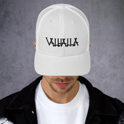 Viking Trucker Cap Embroidered With Valhalla
