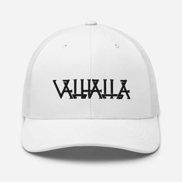 Viking Trucker Cap Embroidered With Valhalla