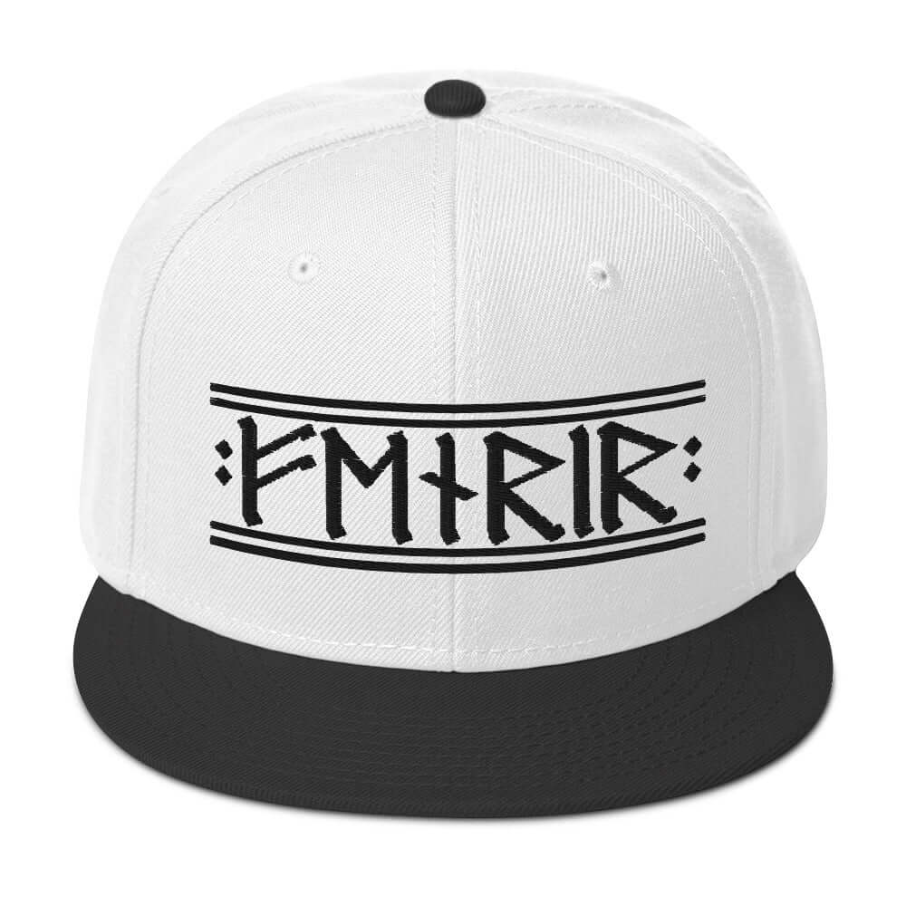 Viking Snapback Cap Embroidered With Fenrir In Old Futhark