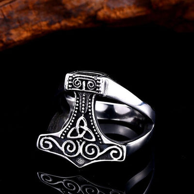 Viking Ring - Silver Thor Hammer