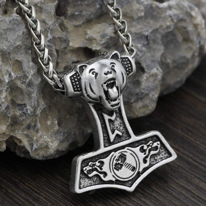 Thor Hammer Necklace - Bear Warrior