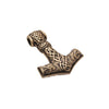 Thor Hammer Necklace - Bronze Dragon Knot