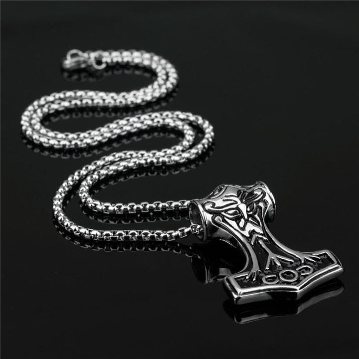 Thor Hammer Necklace - Death Rune