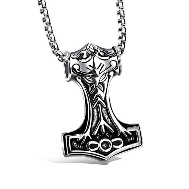 Thor Hammer Necklace - Death Rune