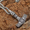 Thor Hammer Necklace - Helm of Awe