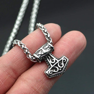 Thor Hammer Necklace - Miniature Style