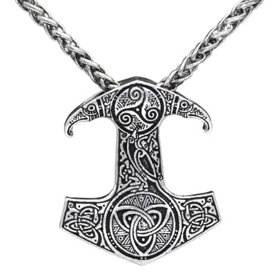 Thor Hammer Necklace - Odin's Ravens