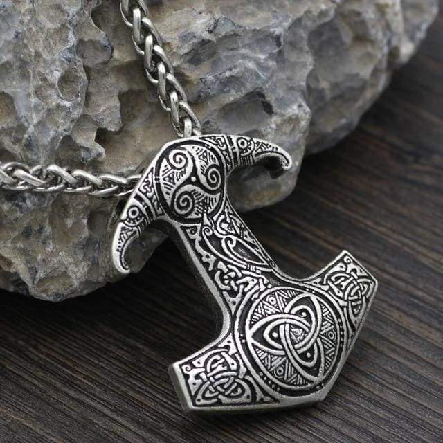 Thor Hammer Necklace - Odin’s Ravens