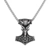 Thor Hammer Necklace - Ram Head