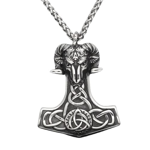 Thor Hammer Necklace - Ram Warrior