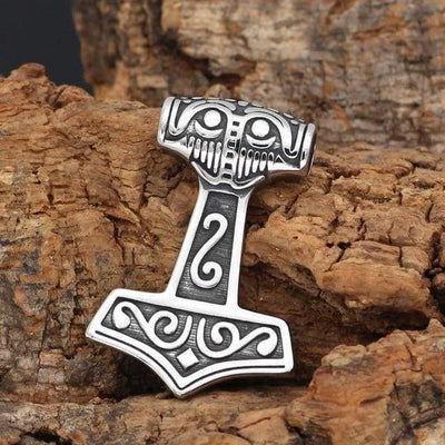 Thor Hammer Necklace - Traditional Style