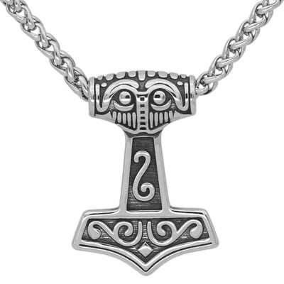 Thor Hammer Necklace - Traditional Style