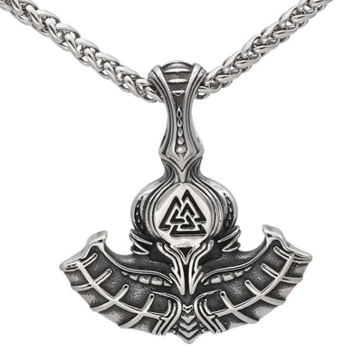 Thor Hammer Necklace - Valknut Symbol