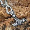 Thor Hammer Necklace - Warrior's Knot