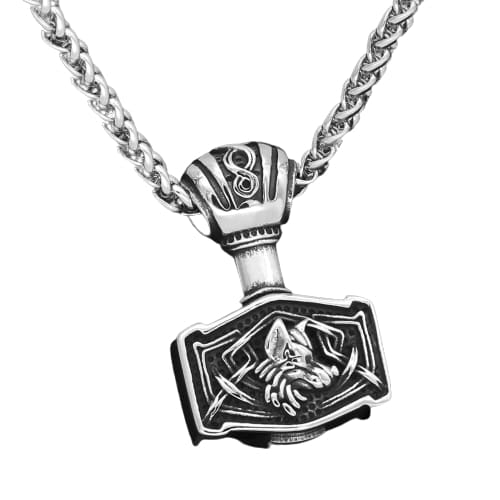 Thor Hammer Necklace - Wolf's Warrior