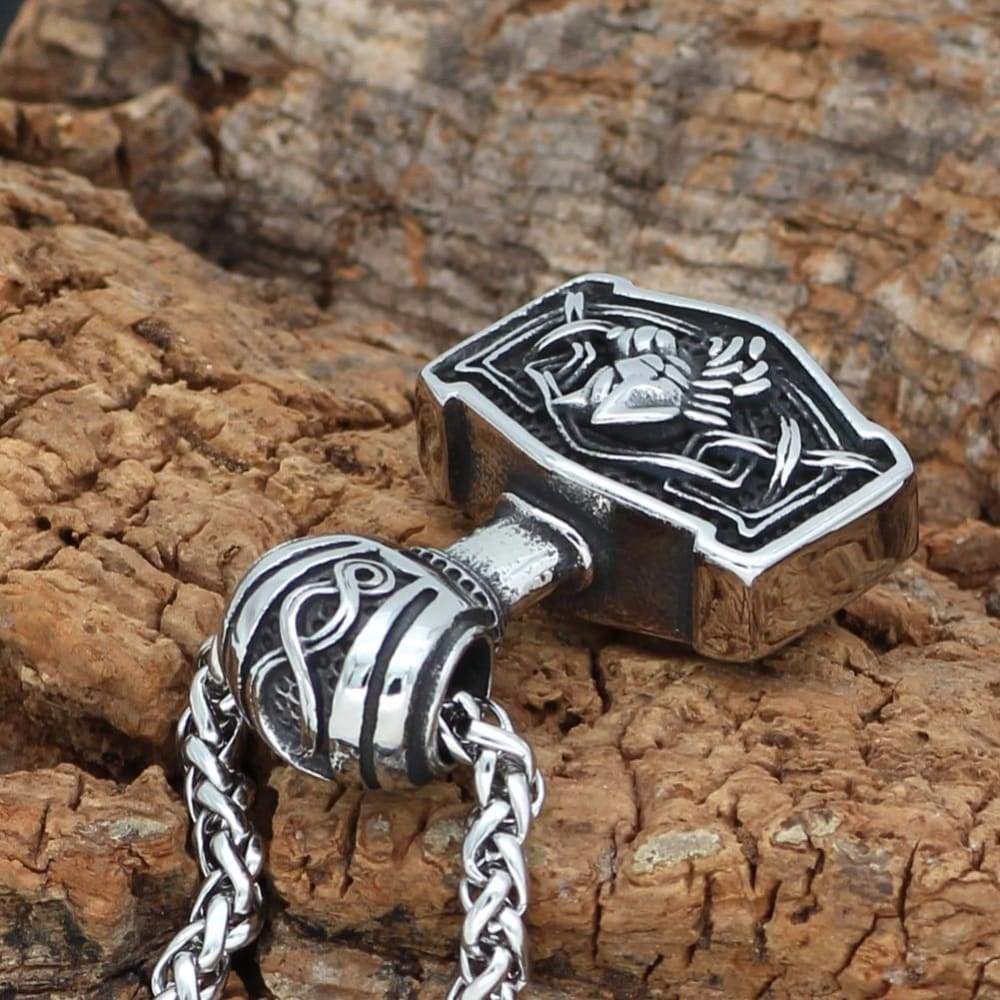 Thor Hammer Necklace - Wolf's Warrior