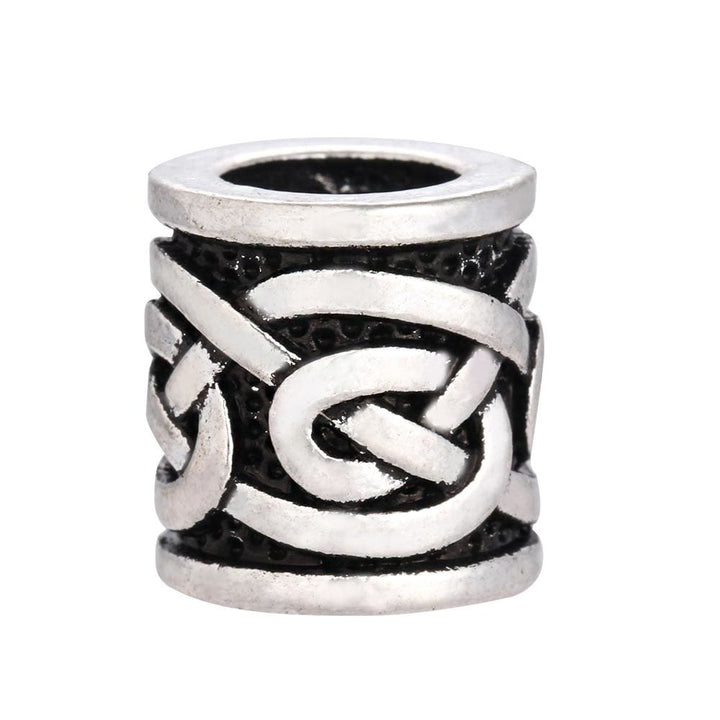 Viking Beard Bead With Norse Knot Design