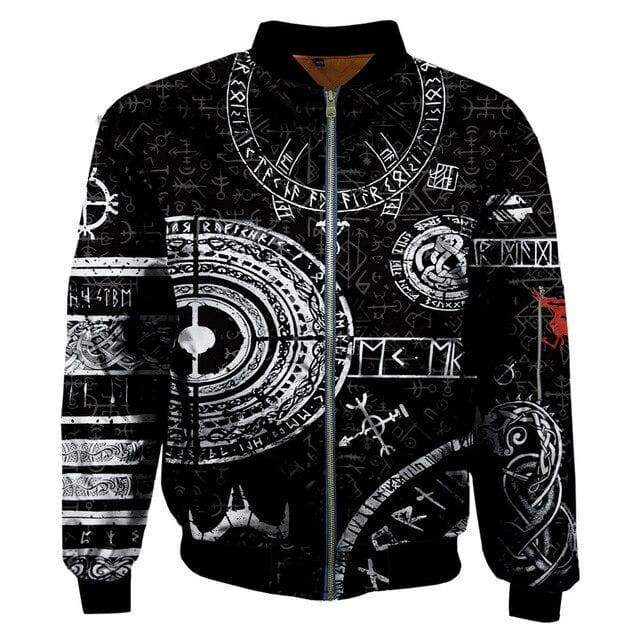 Viking Valhalla Cartoon Men's Bomber Jacket main image 0