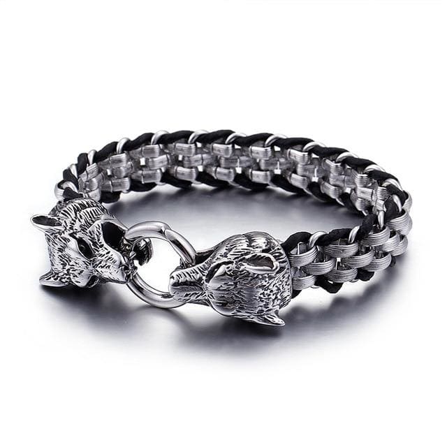 Viking Bracelet - Skoll & Hati Wolves