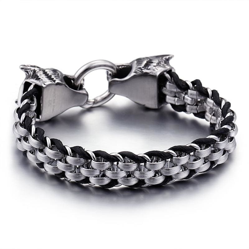 Viking Bracelet - Skoll & Hati Wolves