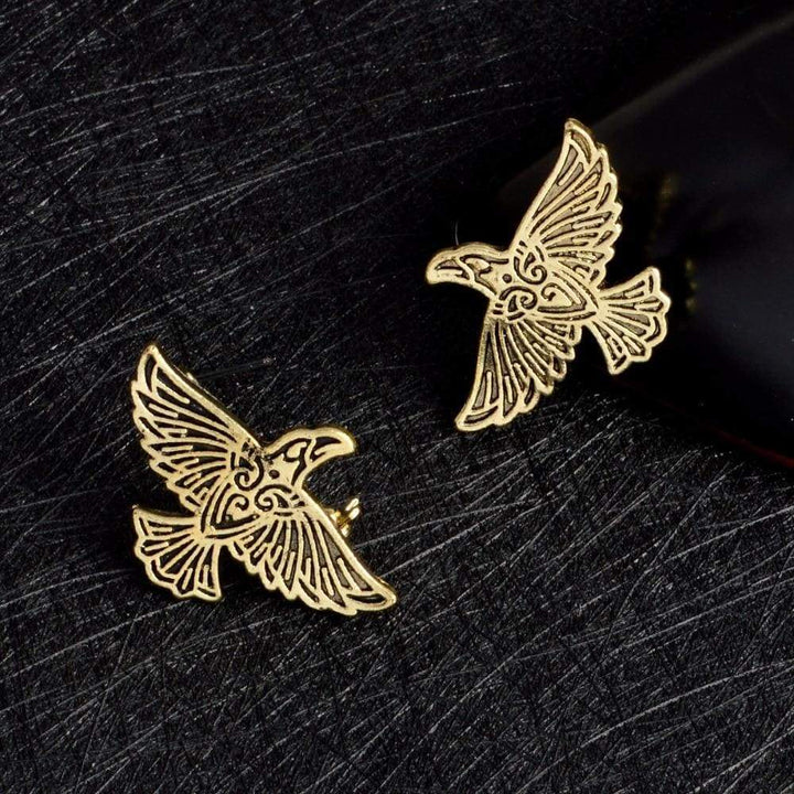 Viking Brooch - Flying Ravens