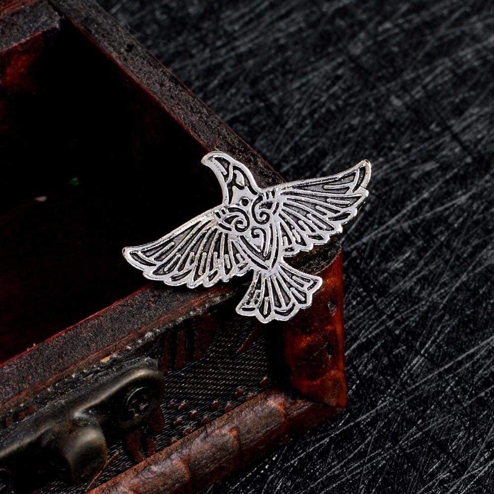 Viking Brooch - Flying Ravens