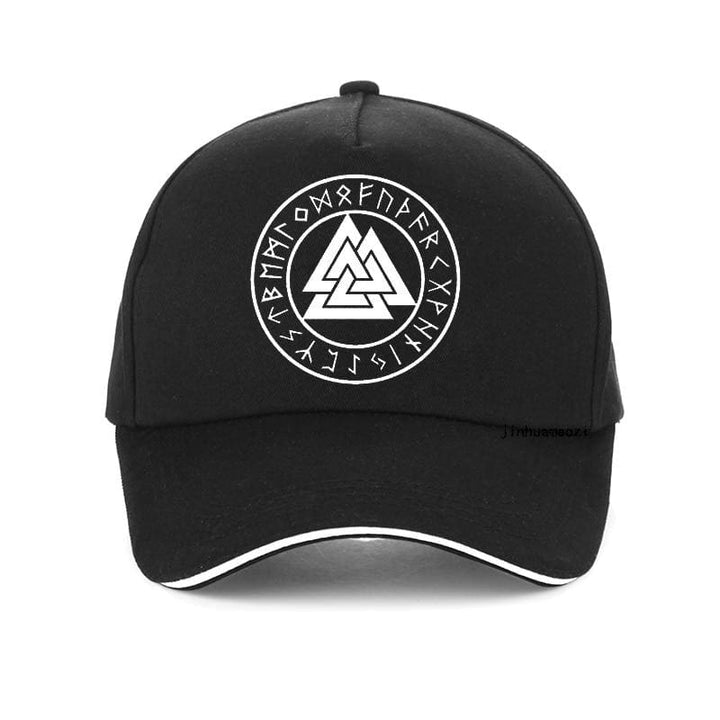 Viking Cap - Valknut Runes