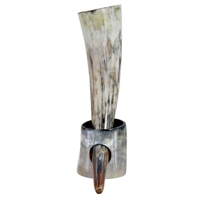 Viking Drinking Horn Handmade From Real Ox Horn- 600ml