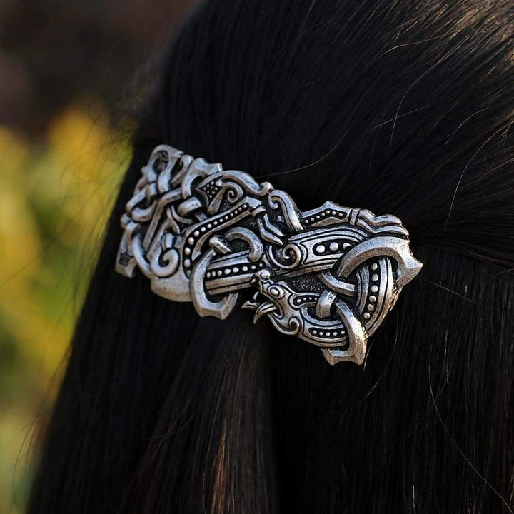 Viking Hair Clip - Norse Wolf