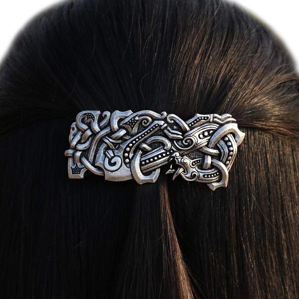 Viking Hair Clip - Norse Wolf