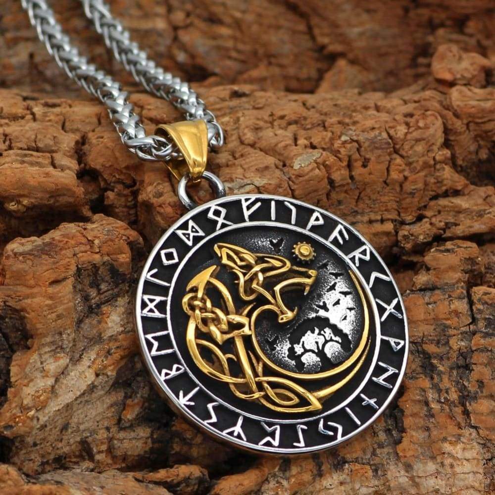 Viking Necklace - Fenrir Runes